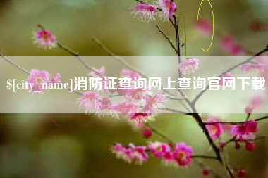 高安消防证查询网上查询官网下载