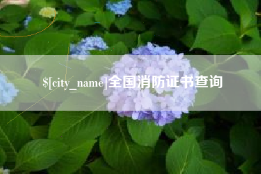 高安全国消防证书查询