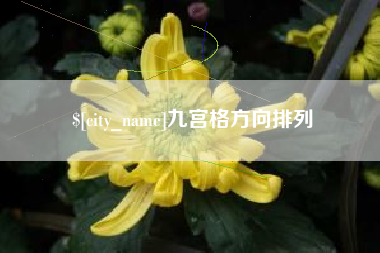 高安九宫格方向排列