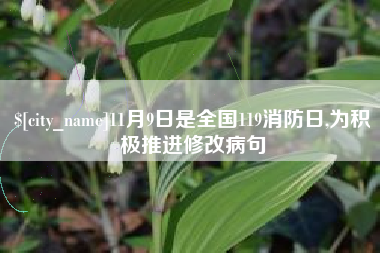 高安11月9日是全国119消防日,为积极推进修改病句