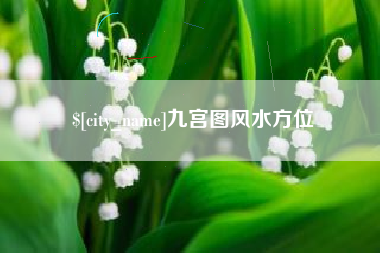 高安九宫图风水方位