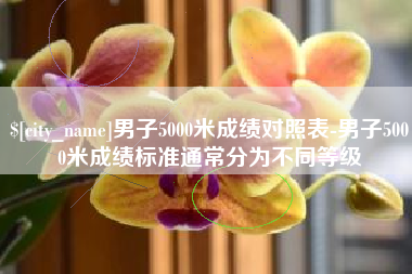 高安男子5000米成绩对照表-男子5000米成绩标准通常分为不同等级