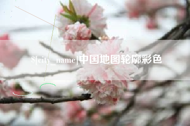 高安中国地图轮廓彩色