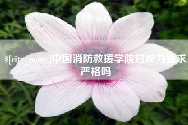 高安中国消防救援学院对视力要求严格吗