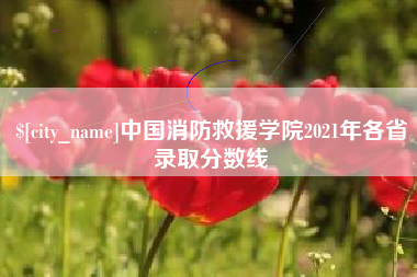 高安中国消防救援学院2021年各省录取分数线