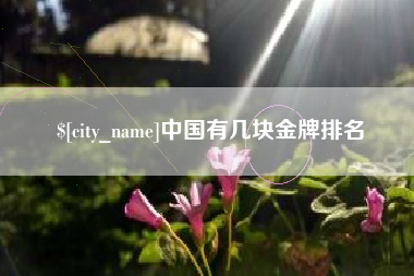 高安中国有几块金牌排名