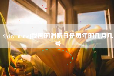 高安我国的消防日是每年的几月几号