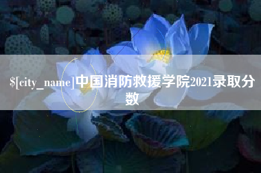 高安中国消防救援学院2021录取分数