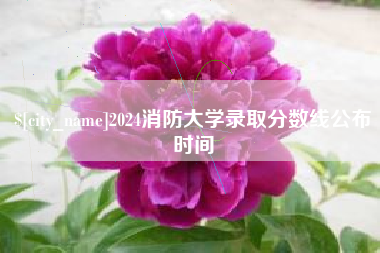 高安2024消防大学录取分数线公布时间