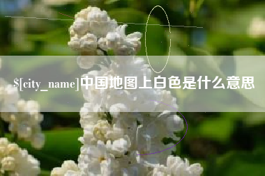 高安中国地图上白色是什么意思