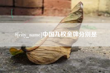 高安中国九枚金牌分别是