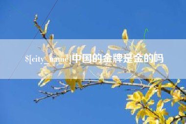 高安中国的金牌是金的吗