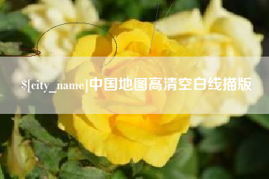 高安中国地图高清空白线描版