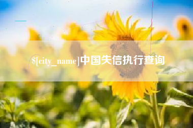 高安中国失信执行查询