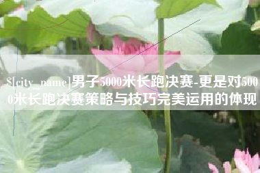 高安男子5000米长跑决赛-更是对5000米长跑决赛策略与技巧完美运用的体现