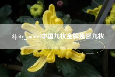 高安中国九枚金牌是哪九枚
