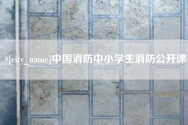 高安中国消防中小学生消防公开课