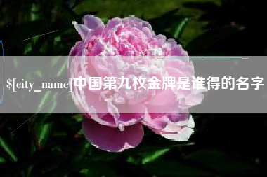 高安中国第九枚金牌是谁得的名字
