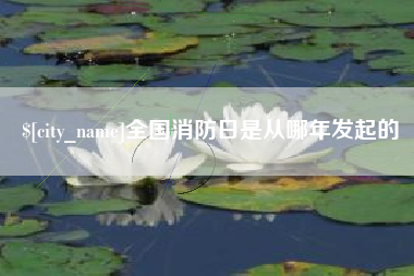 高安全国消防日是从哪年发起的