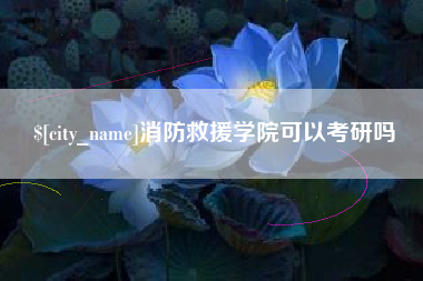 高安消防救援学院可以考研吗