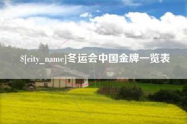 高安冬运会中国金牌一览表