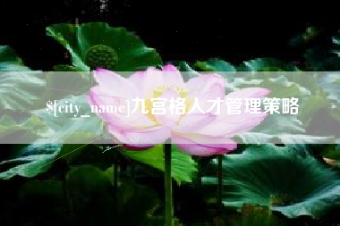 高安九宫格人才管理策略