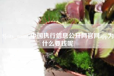 高安中国执行信息公开网官网app为什么要钱呢